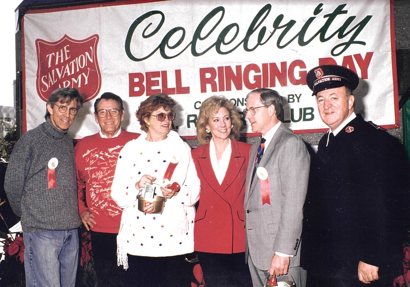 Christmas 1994 LA5 Celebrity Bell Ringing Day