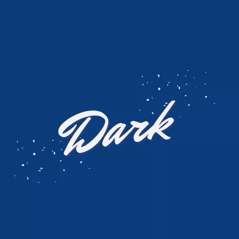 blue square image that says "Dark" 