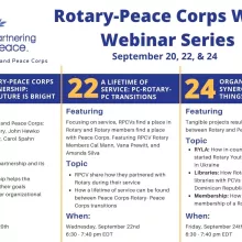 Rotary =-Peace Corps Week