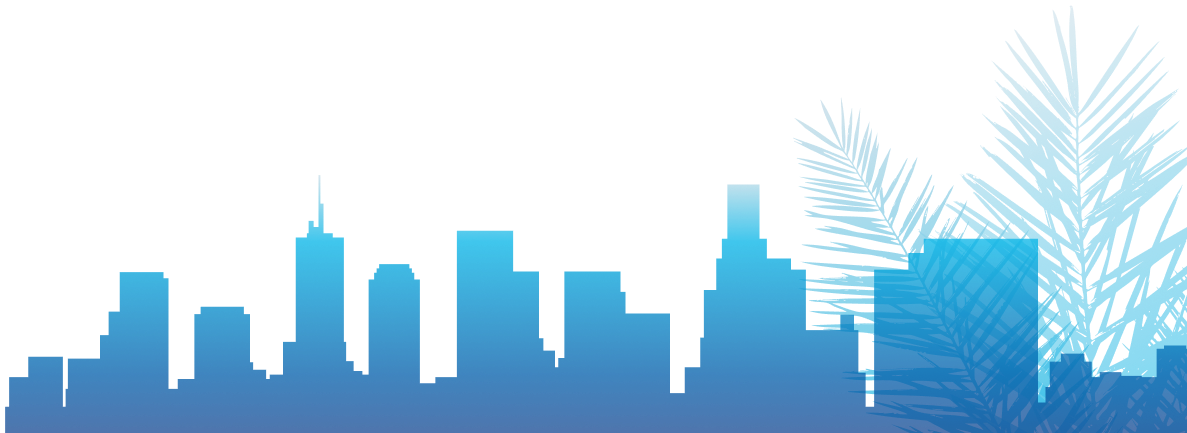 Blue Gradient Cityscape